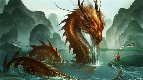 HD wallpaper: dragon, digital art, chinese dragon | Wallpaper Flare