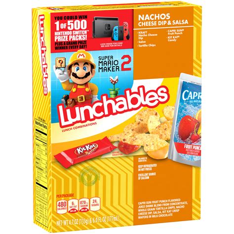 Lunchables Lunch Combinations Nacho Cheese Dip & Salsa, 10.7 oz Box - Walmart.com - Walmart.com