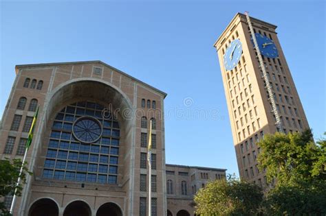 Basilica of the National Shrine of Our Lady of Aparecida Stock Photo ...