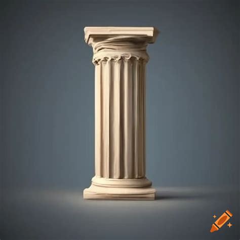 Realistic early greek doric column on Craiyon