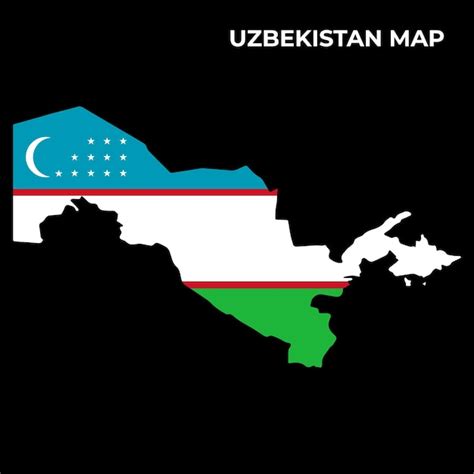 Premium Vector | Uzbekistan National Flag Map Design Illustration Of Uzbekistan Country Flag ...