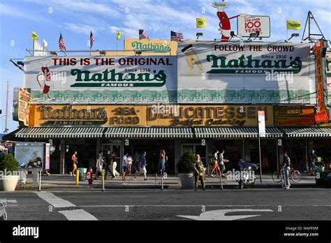 Nathan's famous coney island hi-res stock photography and images - Alamy