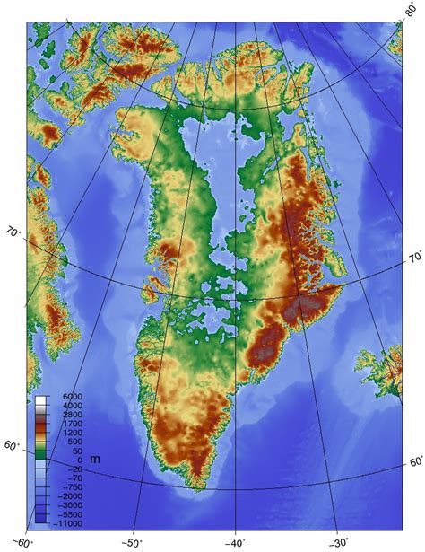 Greenland under the ice - Vivid Maps