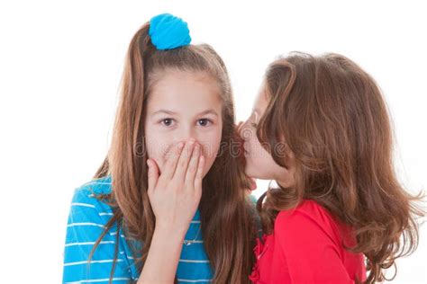 Kids whispering secrets stock image. Image of kids, up - 29254805