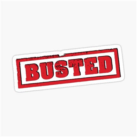 Busted Stickers | Redbubble