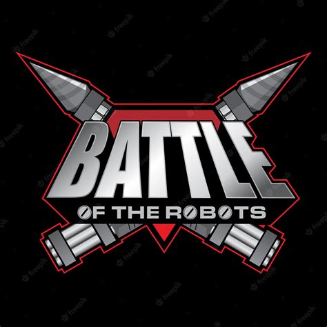 Premium Vector | Battle of the robots logo