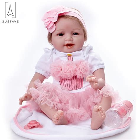 Gustave 22 Inch Realistic Reborn Baby Doll Soft Silicone Vinyl Lovely Lifelike Cute Baby Boy ...