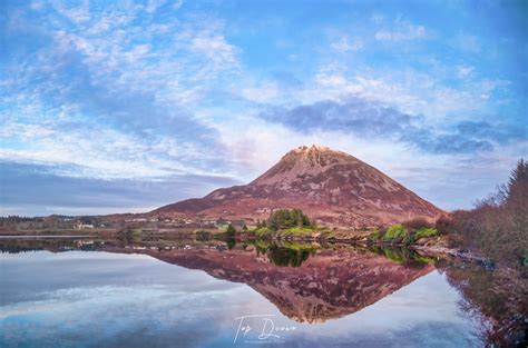 Mount Errigal Reflection | Top Drone Aerial Photography, Filming Ireland