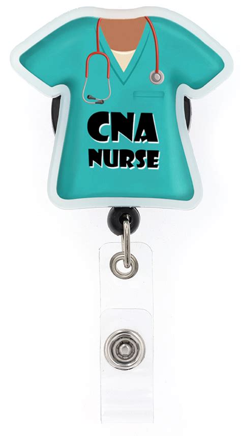 Buy CNA Scrub Top - Cutieful Acrylic Badge Reel - Cutieful Online at Best price - OH