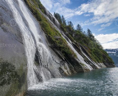 Waterfalls along Endicott Arm, Alaska 3967597 Stock Photo at Vecteezy