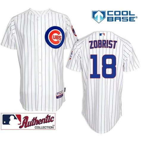 Ben Zobrist Chicago Cubs Home Authentic Cool Base Jersey by Majestic ...