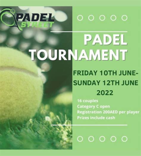 PADEL STREET - PADEL TOURNAMENT | WeCourts Padel Tennis