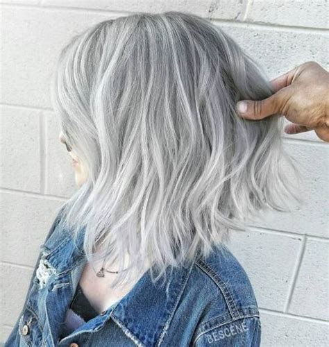 60 Ideas of Gray and Silver Highlights on Brown Hair