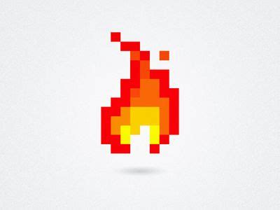 Pixel Flame | Pixel art, Pixel art design, Pixel art games