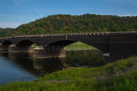 Dry German Lake Edersee at the Bridge Called Asel Stock Image - Image of water, drought: 225444625