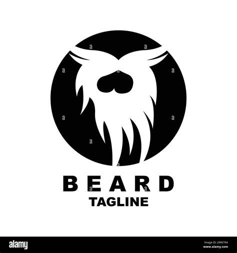 Beard Logo Design, Male Look Hair Vector, Men's Barbershop Style Design Stock Vector Image & Art ...