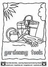 Kids Gardening Coloring Pages  Coloring Home sketch template