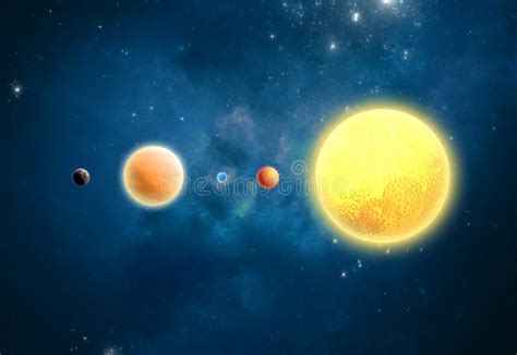 Extrasolar Planets. World Outside Of Our Solar System Stock Image ...