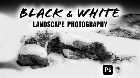 Photoshop Speed Art - Black And White Landscape Photography Editing - YouTube