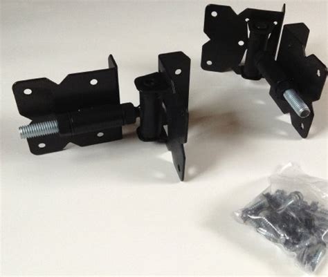 Buy Vinyl Fence Hardware - Double Gate Kit - Black (Vinyl Gate Hinges ...