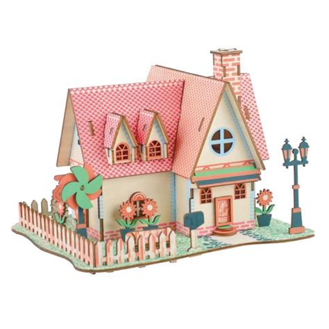 3D House Puzzle - Wooden Game, Wooden puzzle, Outdoor Game, Children Wooden Toy Factory