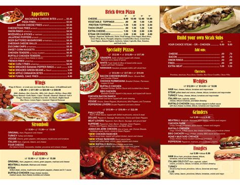 Gianni's Pizza menu in Frostburg, Maryland, USA