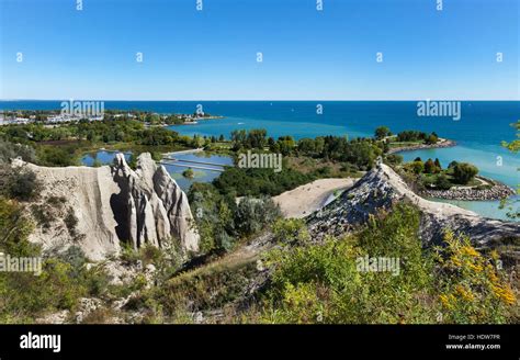 Scarborough bluffs and Bluffers Park; Toronto, Ontario, Canada Stock Photo, Royalty Free Image ...