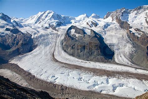 Melting glaciers in the swiss alps | Stock image | Colourbox