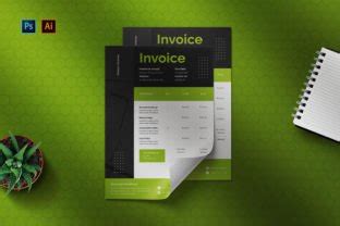 Black Modern - Invoice Template Graphic by Streakside · Creative Fabrica