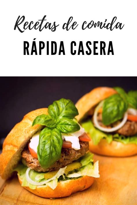 Recetas de comida rápida casera