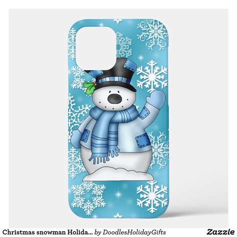 Christmas snowman Holiday ten case | Zazzle | Xmas phone case ...