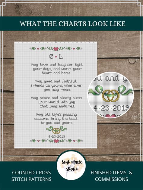 Irish Wedding Blessing Cross Stitch Pattern Digital Download - Etsy Israel