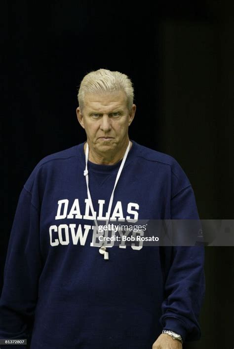 Closeup portrait of Dallas Cowboys coach Bill Parcells during... News ...