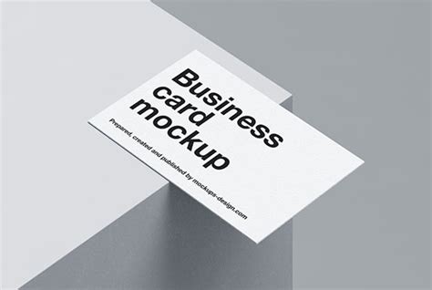 Clean and minimal business cards mockup - Mockups Design