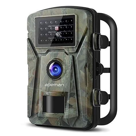 APEMAN Trail Camera 12MP 1080P Wildlife Camera with 26Pcs 940nm IR LEDs IP66 Spray Waterproof ...