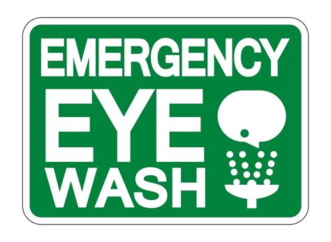 Emergency Eye Wash Sign 2369104 Vector Art at Vecteezy