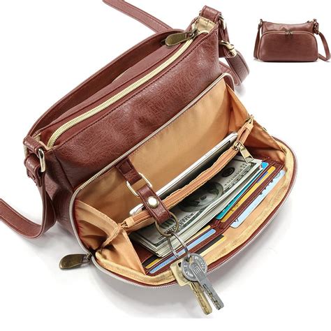 Brenice Women Multi-pocket Solid Faux Leather Crossbody Bag Women's Bags from Luggage & Bags on ...