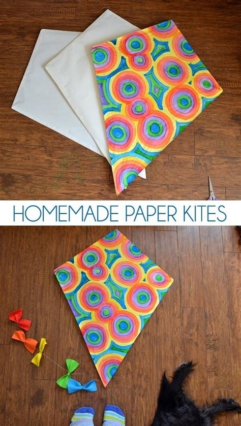 DIY Paper Kites - Simple Diamond Kite ⋆ Dream a Little Bigger