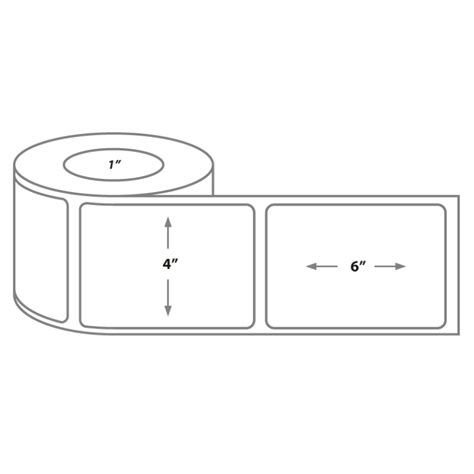 4 x 6 Direct Thermal Labels 1" Core | Discount Thermal Labels