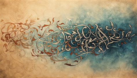 Premium Photo | Envision a piece of Middle Eastern calligraphy the ...