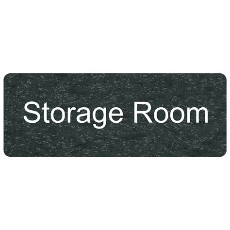 Storage Room Engraved Sign EGRE-584-WHTonCHMRBL Wayfinding Room Name