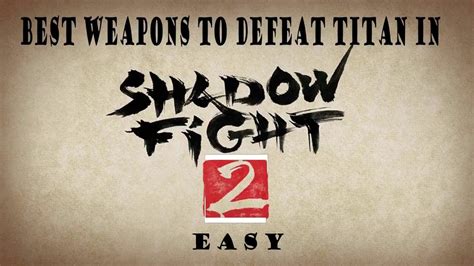 Shadow Fight 2 -Top 5 weapons - YouTube