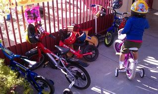 Bike Day at USC preschool - parking issues! | Umberto Brayj | Flickr