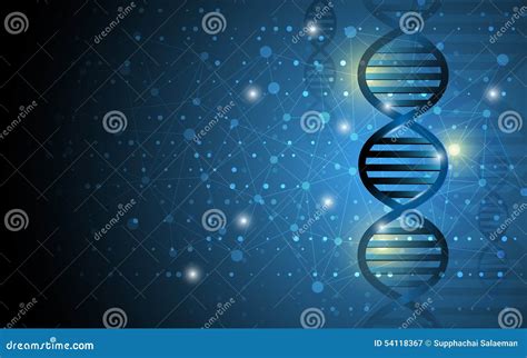 DNA Structure. Abstract Biotechnology Background. Royalty-Free Cartoon ...