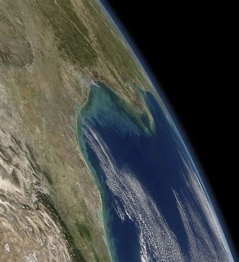 Gulf of Mexico coast, satellite image C013 / 5167 Our beautiful ...