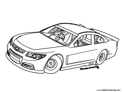 Nascar Coloring Pages Sketch - Free Printable Coloring Pages