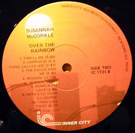 Susannah McCorkle - Over The Rainbow: The Songs Of E.Y. "Yip" Harburg - Used Vinyl - High ...