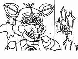 Fnaf Foxy Coloring Pages At GetColoringscom  Free Printable Colorings sketch template