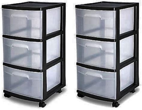 plastic storage drawers