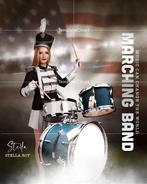 Marching Band Photography Template